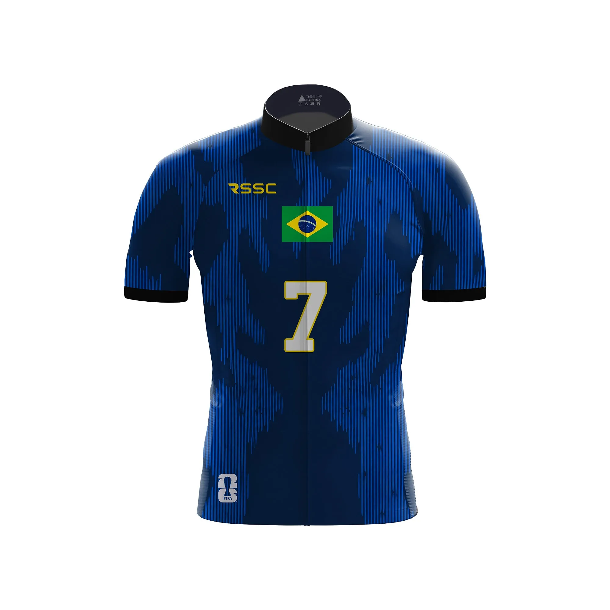 FIFA 2026 Brazil Men's Short Sleeve Cycling Kit sold by RSSC Sports product image thumbnail 3