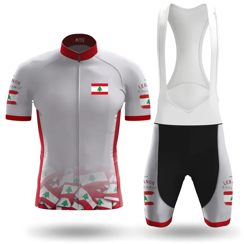 Lebanon Men's Short Sleeve Cycling Kit made by RSSC Sports