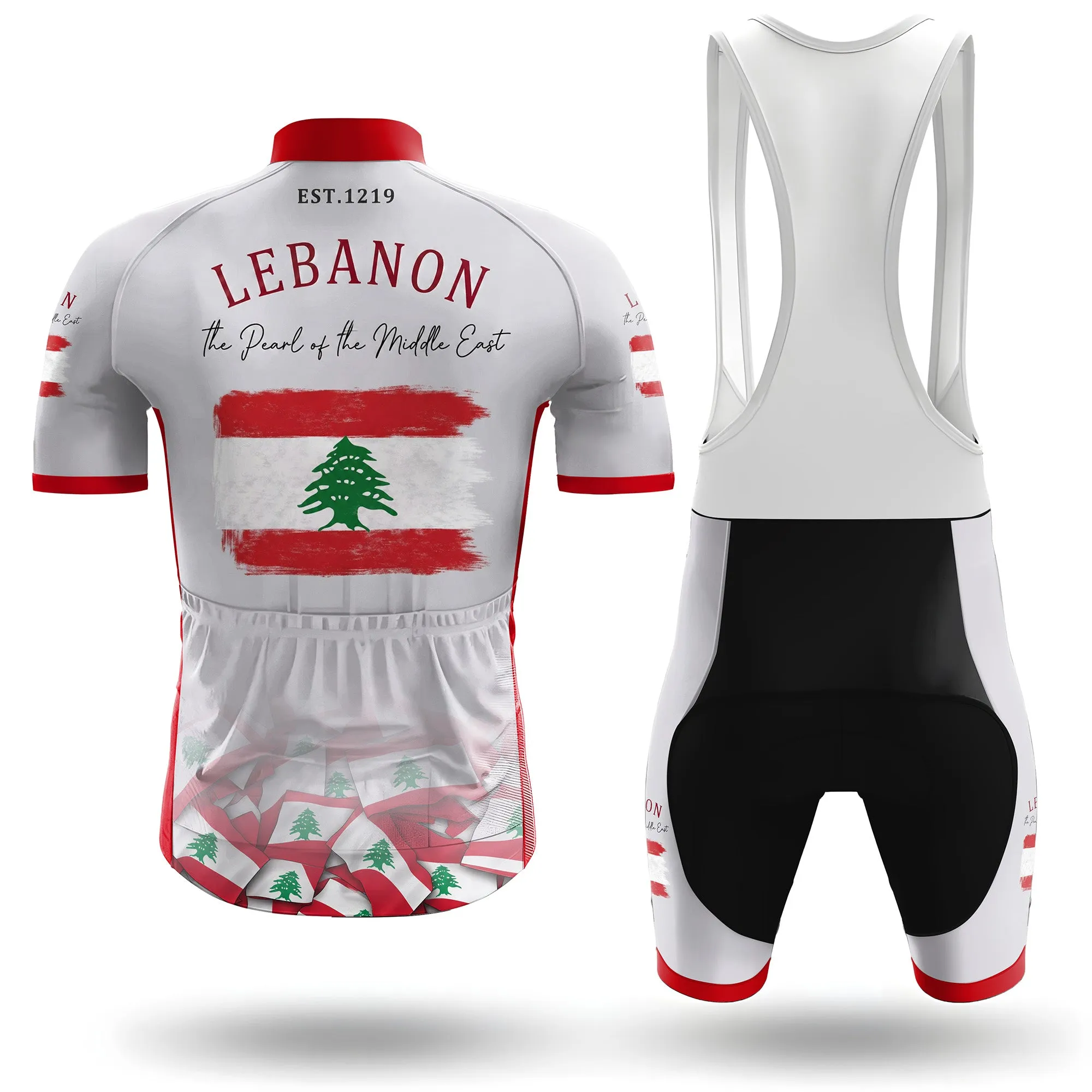 Lebanon Men's Short Sleeve Cycling Kit sold by RSSC Sports product image thumbnail 2