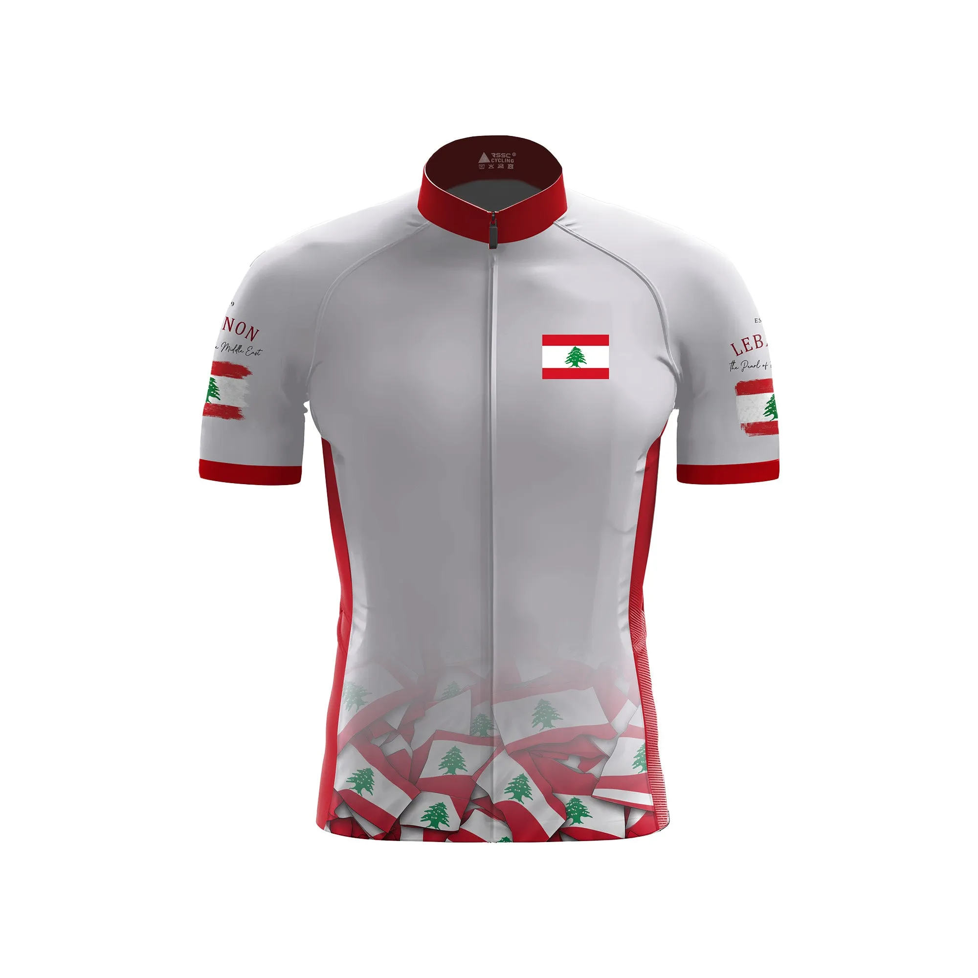Lebanon Men's Short Sleeve Cycling Kit sold by RSSC Sports product image thumbnail 3