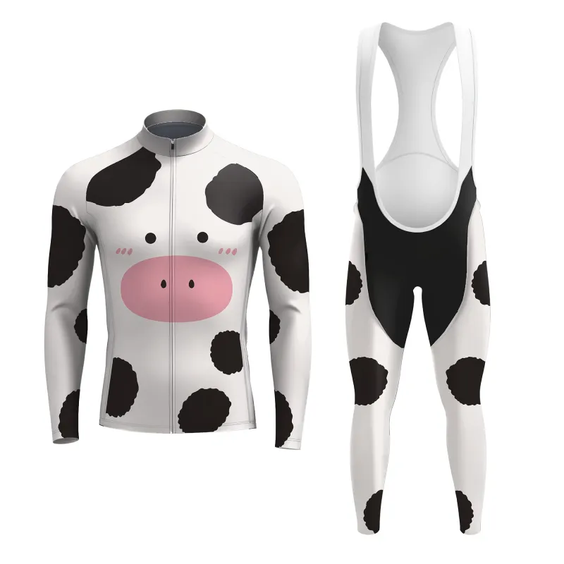Cow Cycling Men's Long Sleeve Cycling Kit made by RSSC Sports
