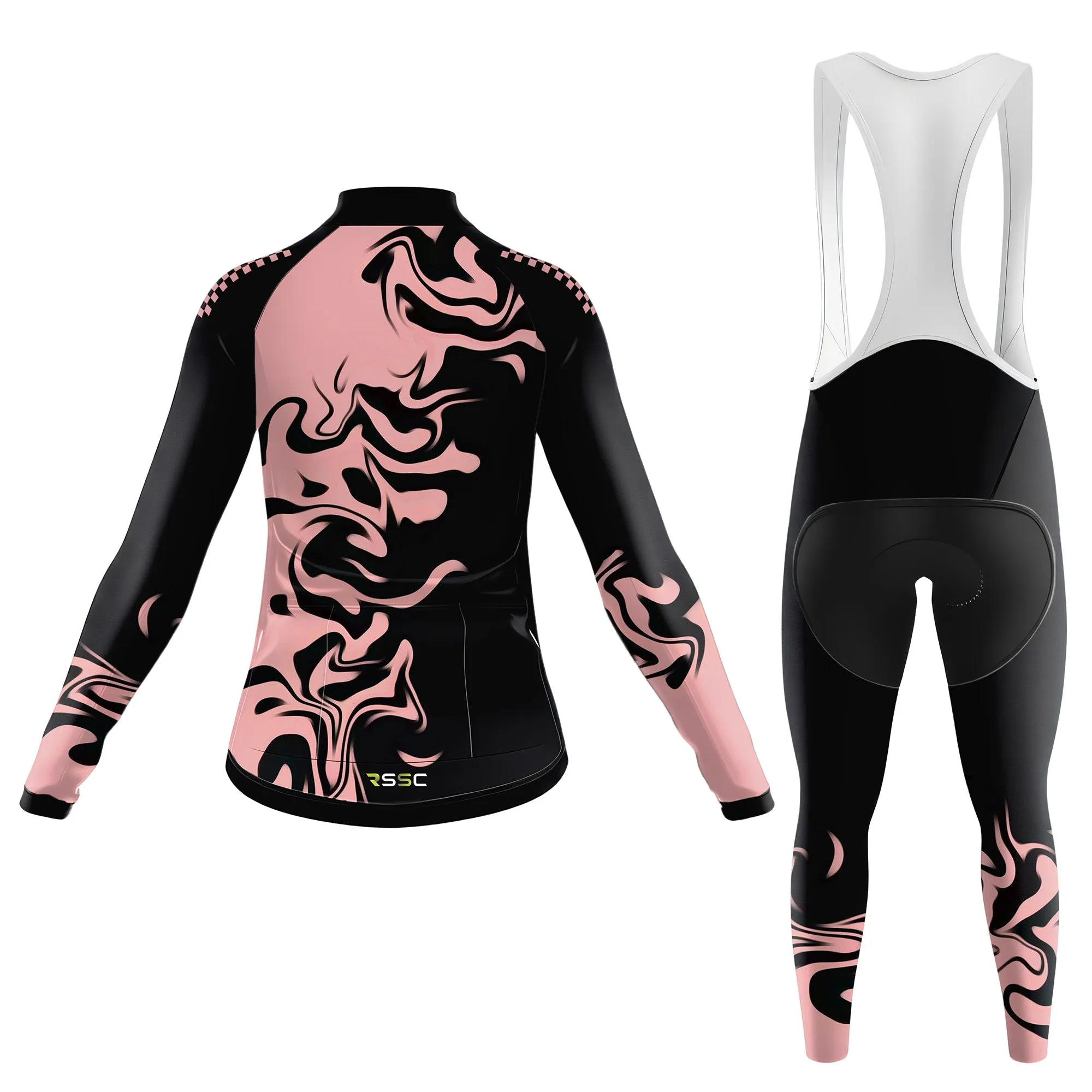 Pink And Black Women's Long Sleeve Cycling Kit sold by RSSC Sports product image thumbnail 2