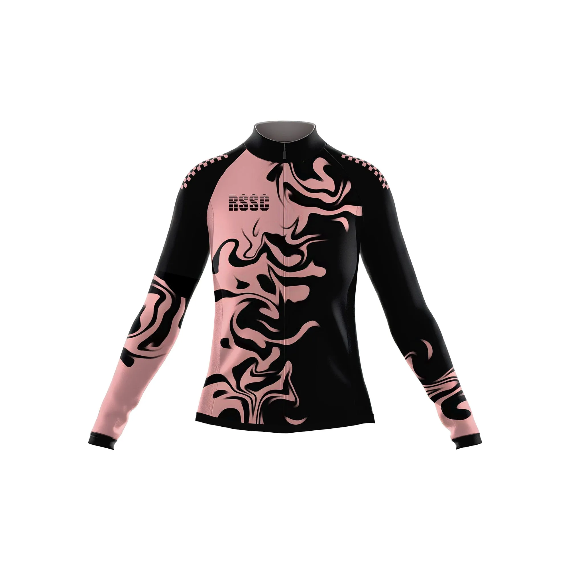Pink And Black Women's Long Sleeve Cycling Kit sold by RSSC Sports product image thumbnail 3