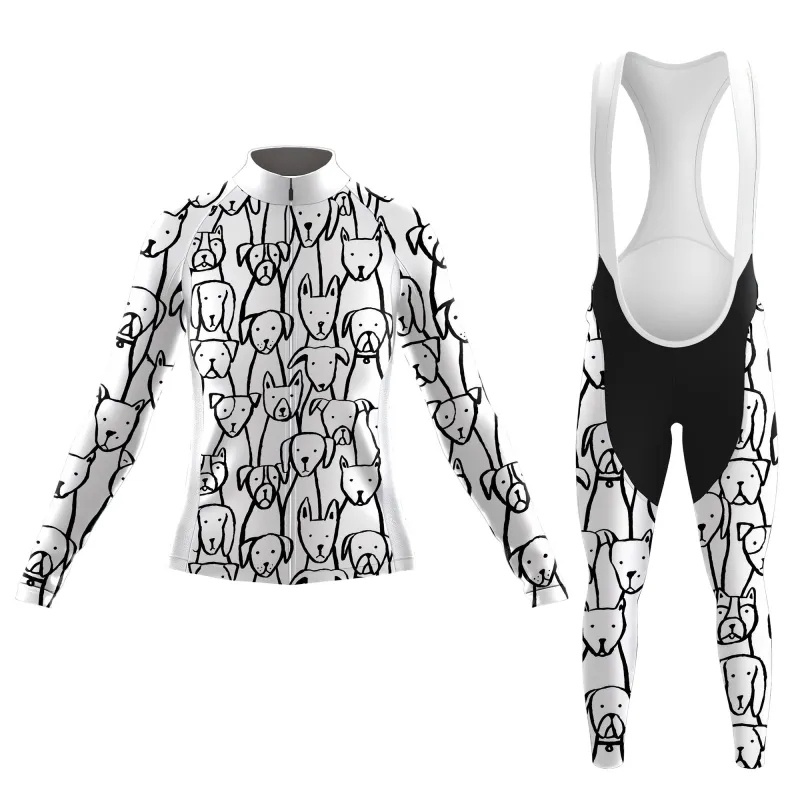 Dog Lover Women's Long Sleeve Cycling Kit made by RSSC Sports