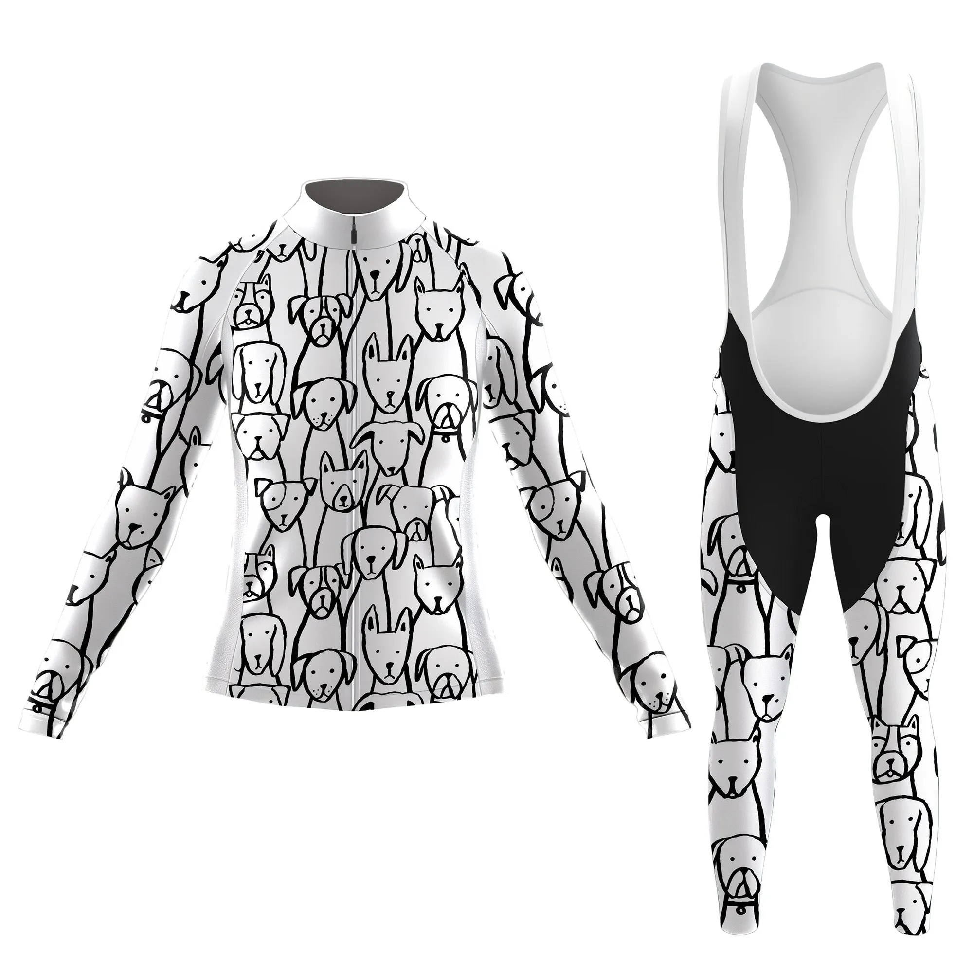 Dog Lover Women's Long Sleeve Cycling Kit sold by RSSC Sports