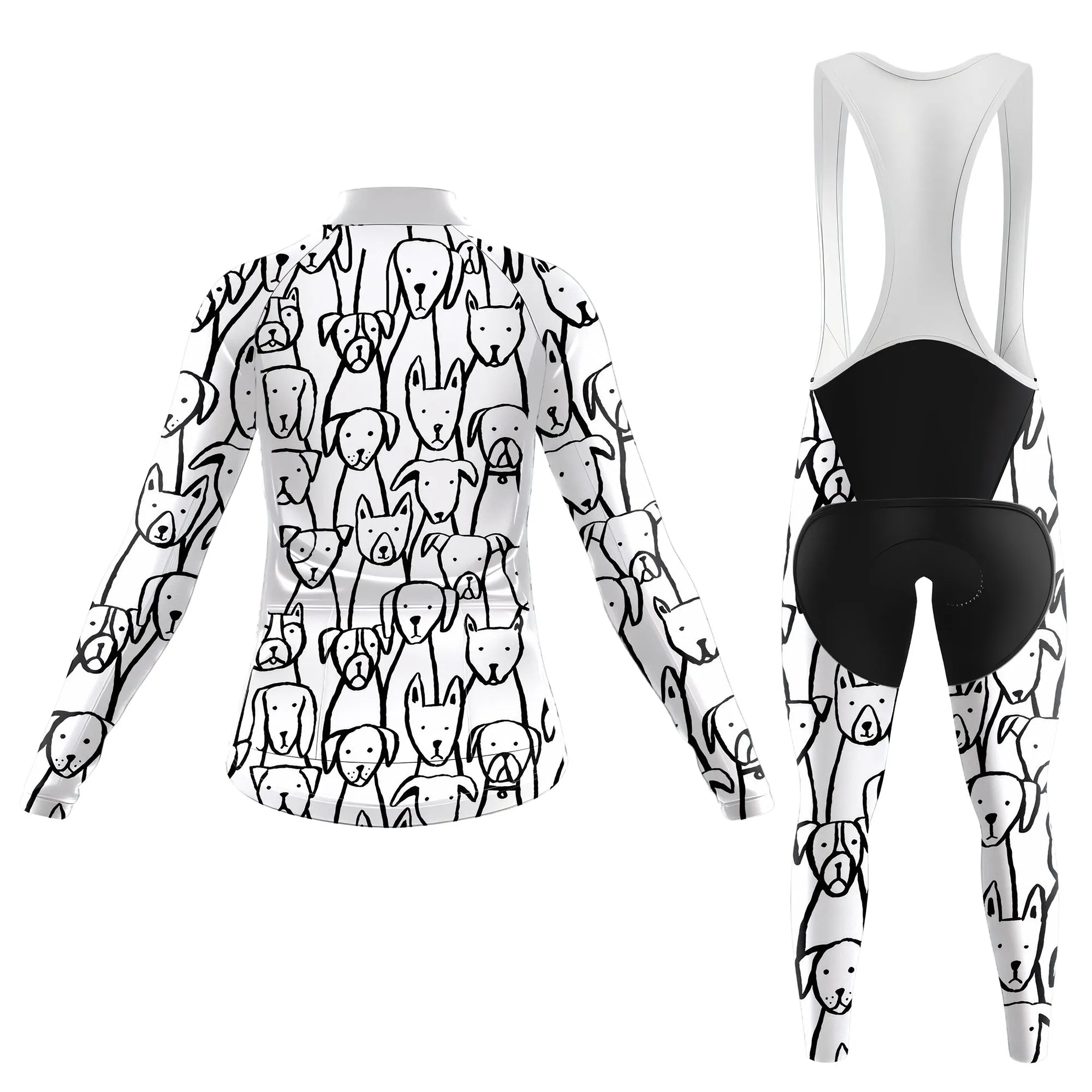 Dog Lover Women's Long Sleeve Cycling Kit sold by RSSC Sports product image thumbnail 2