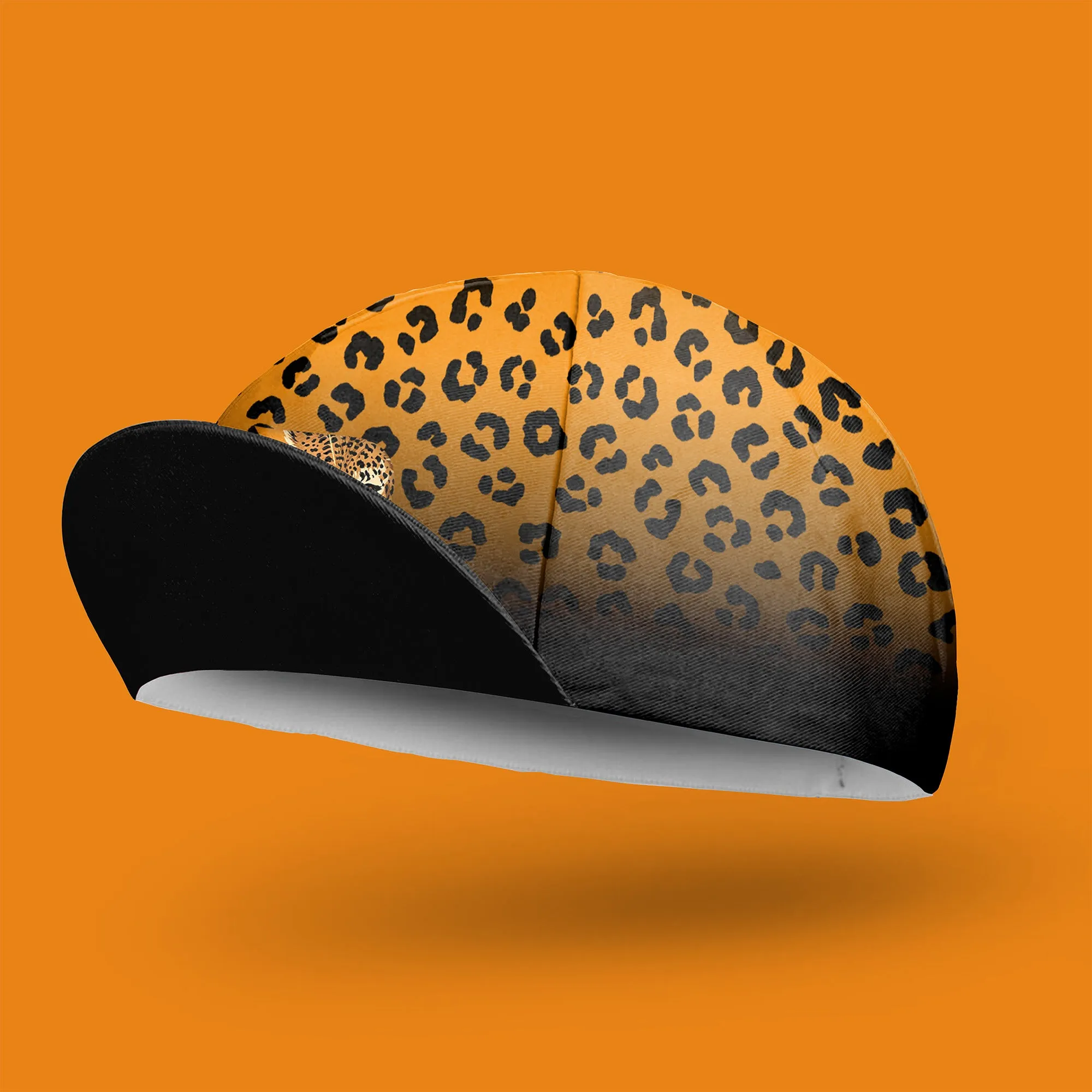 Wild Leopard Gradient Cycling Cap sold by RSSC Sports