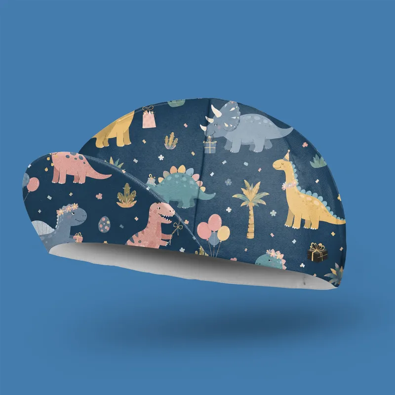 Dinosaur Pattern Cycling Cap made by RSSC Sports