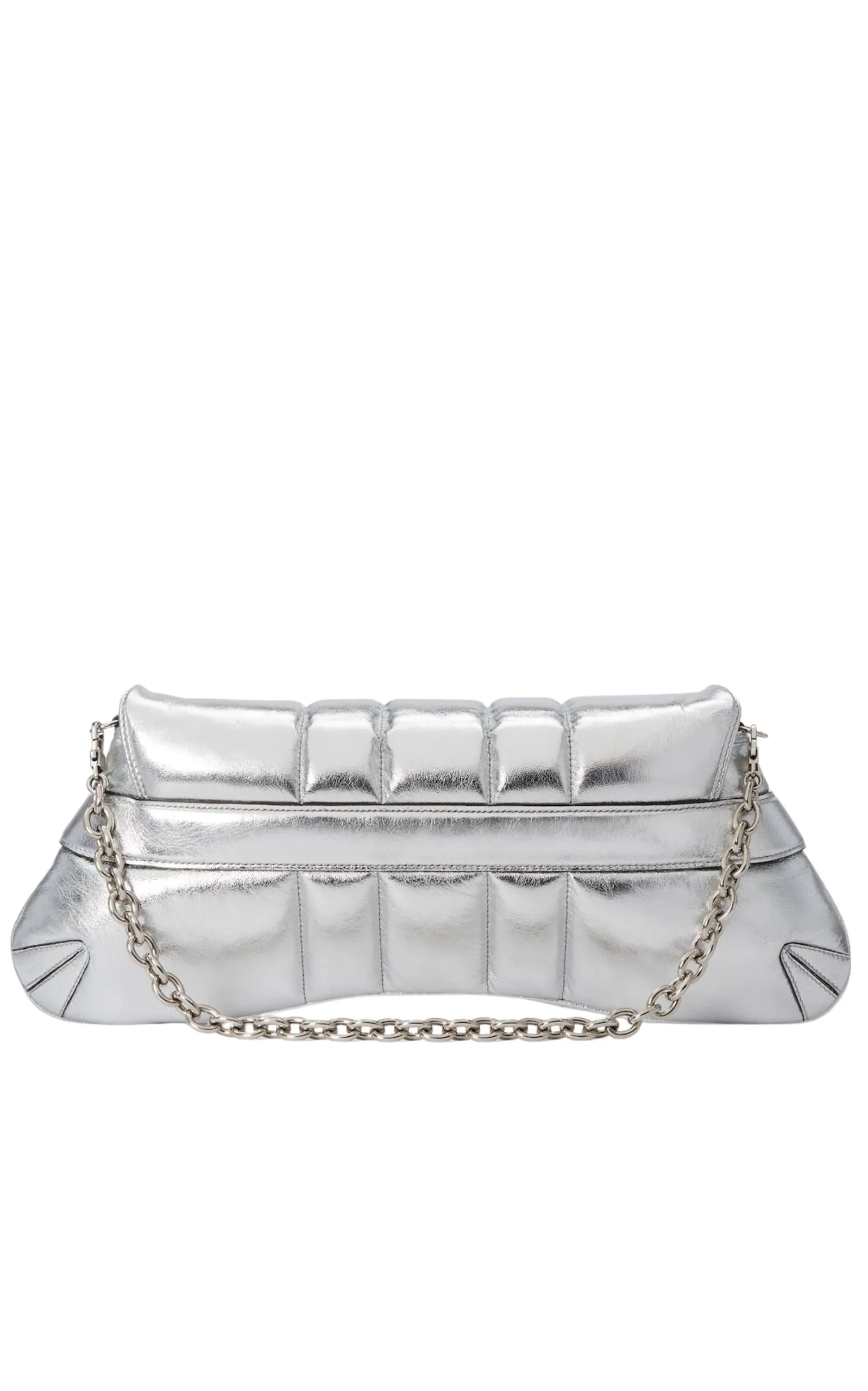 Gucci Silver Horsebit Chain Medium Shoulder Bag sold by Runaway Catalog product image thumbnail 4