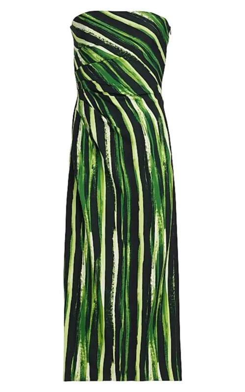 Proenza Schouler Painted Stripe Strapless Dress sold by Runaway Catalog