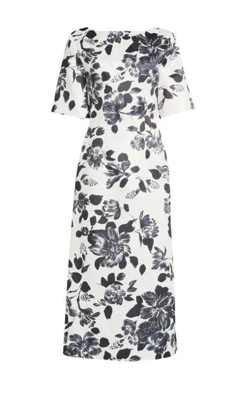Kora Floral-print Twill Midi Dress sold by Runaway Catalog