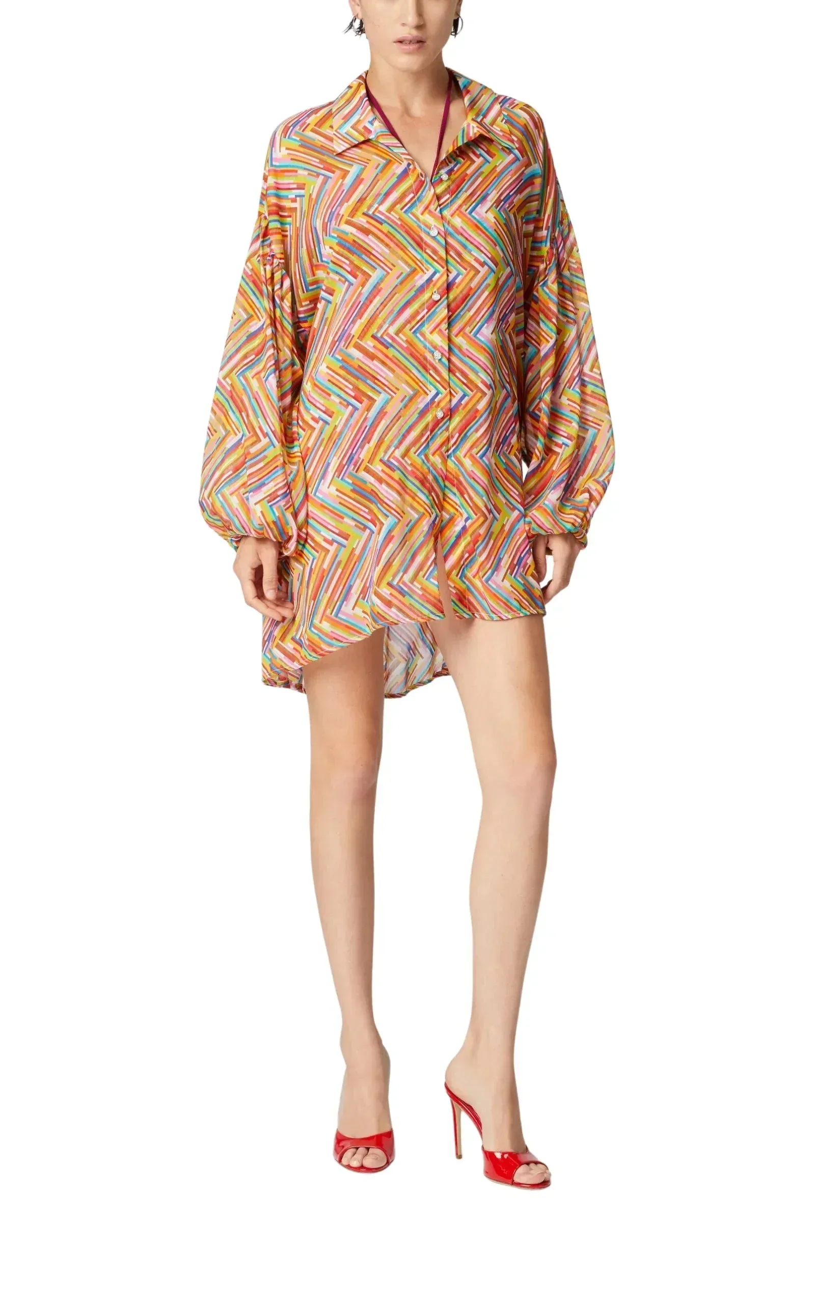 Oversized Printed Cotton-Silk Shirt sold by Runaway Catalog product image thumbnail 2