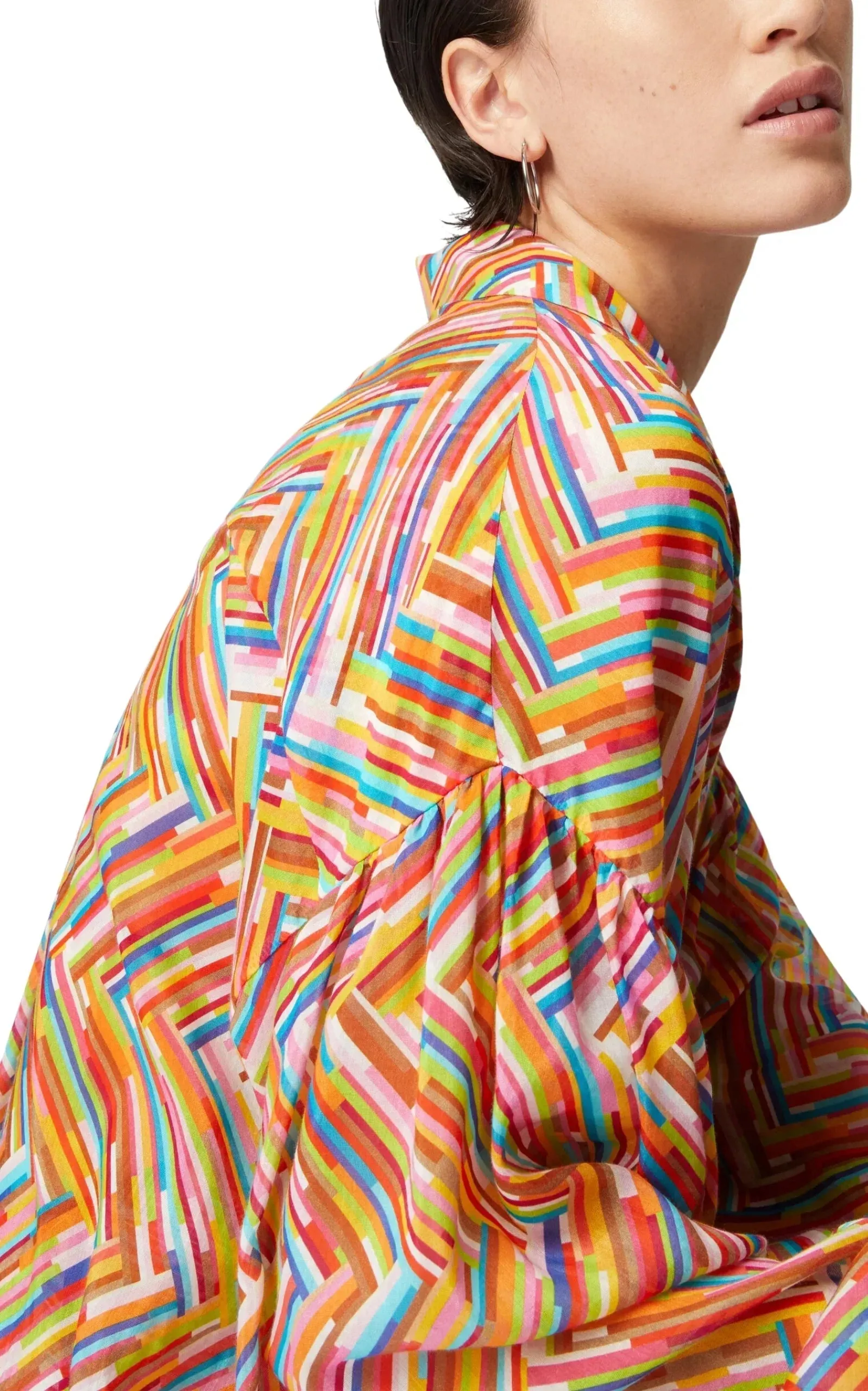 Oversized Printed Cotton-Silk Shirt sold by Runaway Catalog product image thumbnail 4