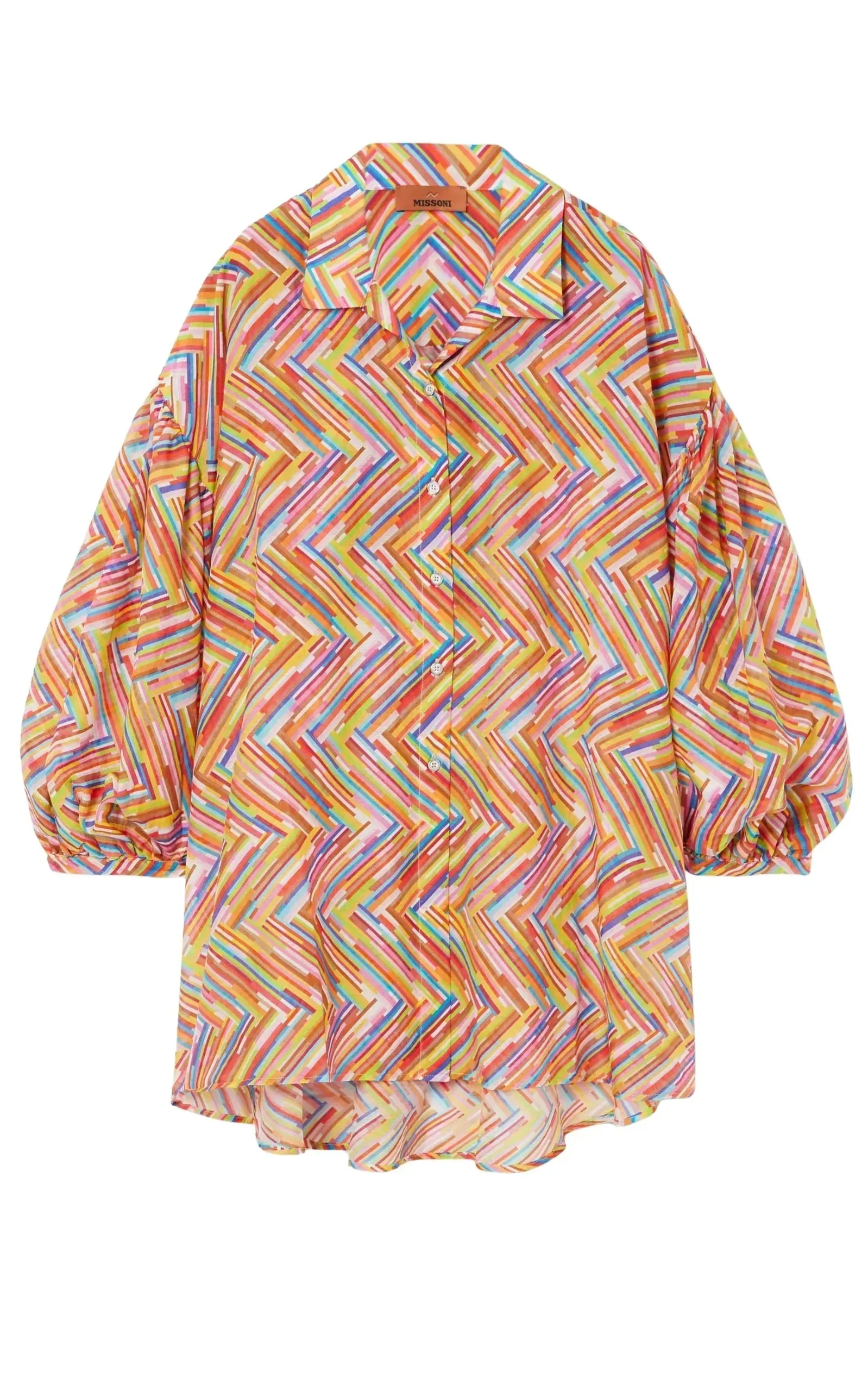 Oversized Printed Cotton-Silk Shirt sold by Runaway Catalog