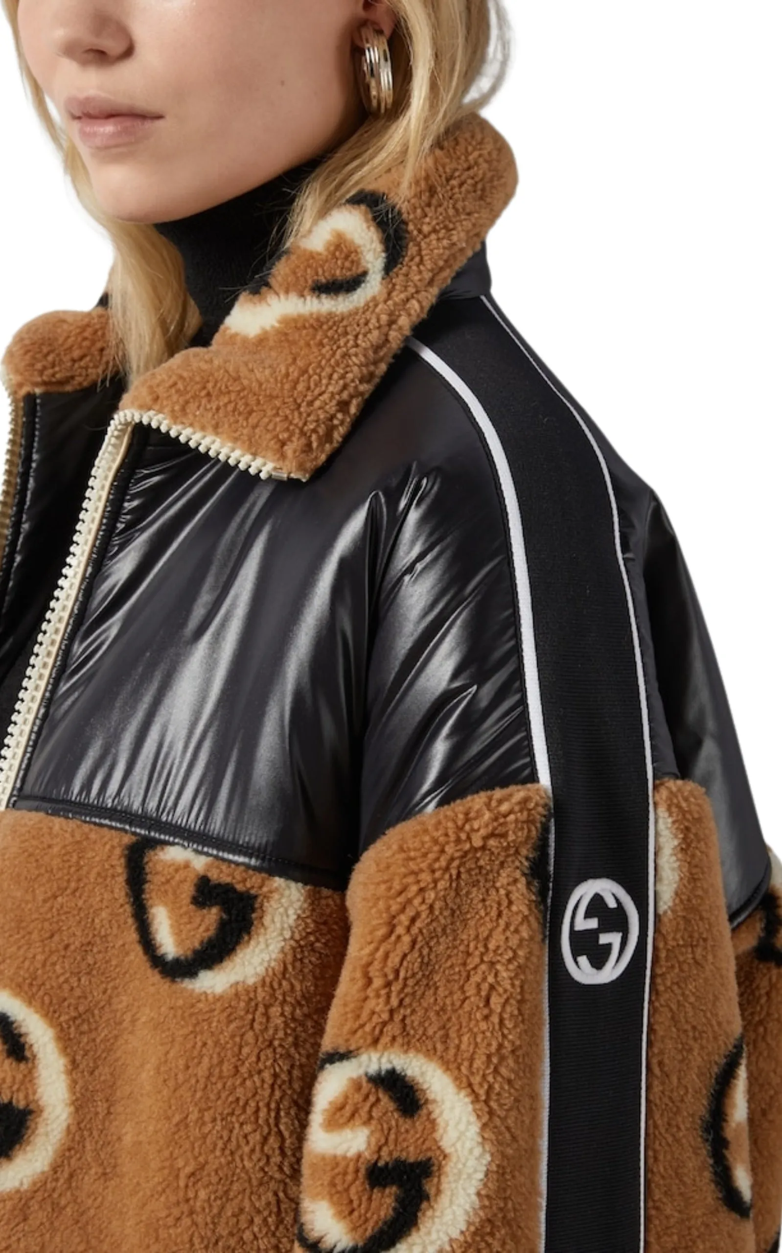 GG Wool Fleece Jacquard Zip Jacket sold by Runaway Catalog product image thumbnail 5