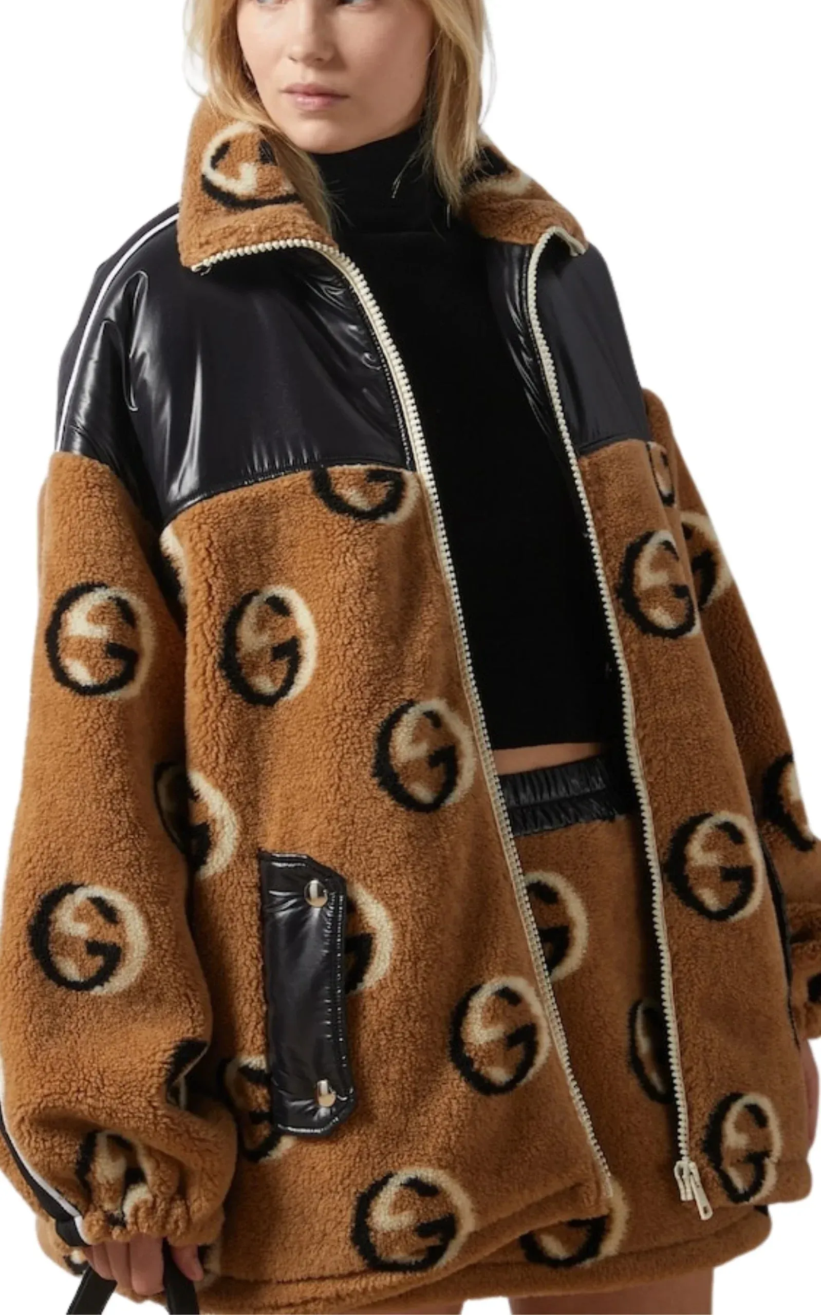 GG Wool Fleece Jacquard Zip Jacket sold by Runaway Catalog product image thumbnail 3