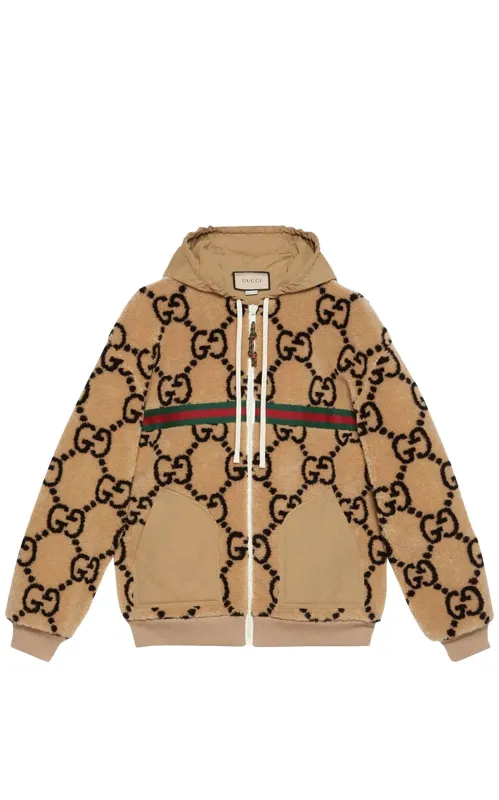 Gg-pattern Fleece Jacket sold by Runaway Catalog