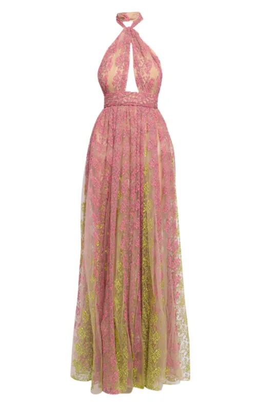 Floral Embroidery Tulle Floral Gown sold by Runaway Catalog