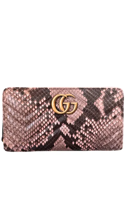 Matelasse GG Marmont Zip Around Wallet sold by Runaway Catalog