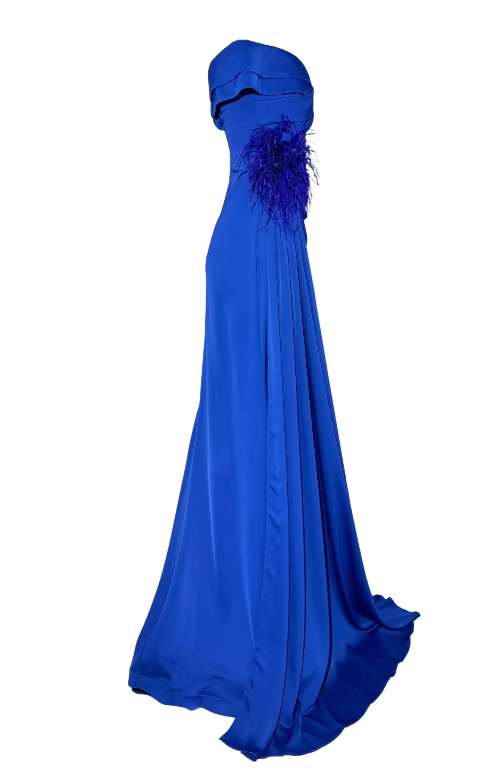 Off Shoulder Boat Neck Blue Cocktail Prom Dress sold by Runaway Catalog product image thumbnail 3