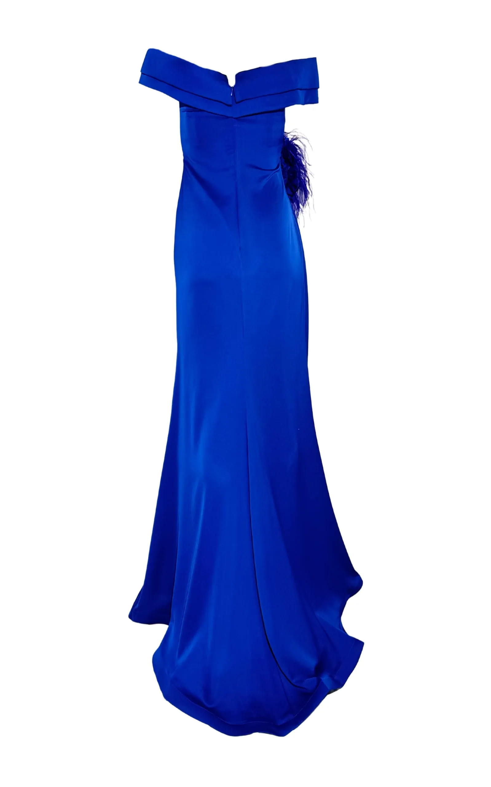 Off Shoulder Boat Neck Blue Cocktail Prom Dress sold by Runaway Catalog product image thumbnail 2