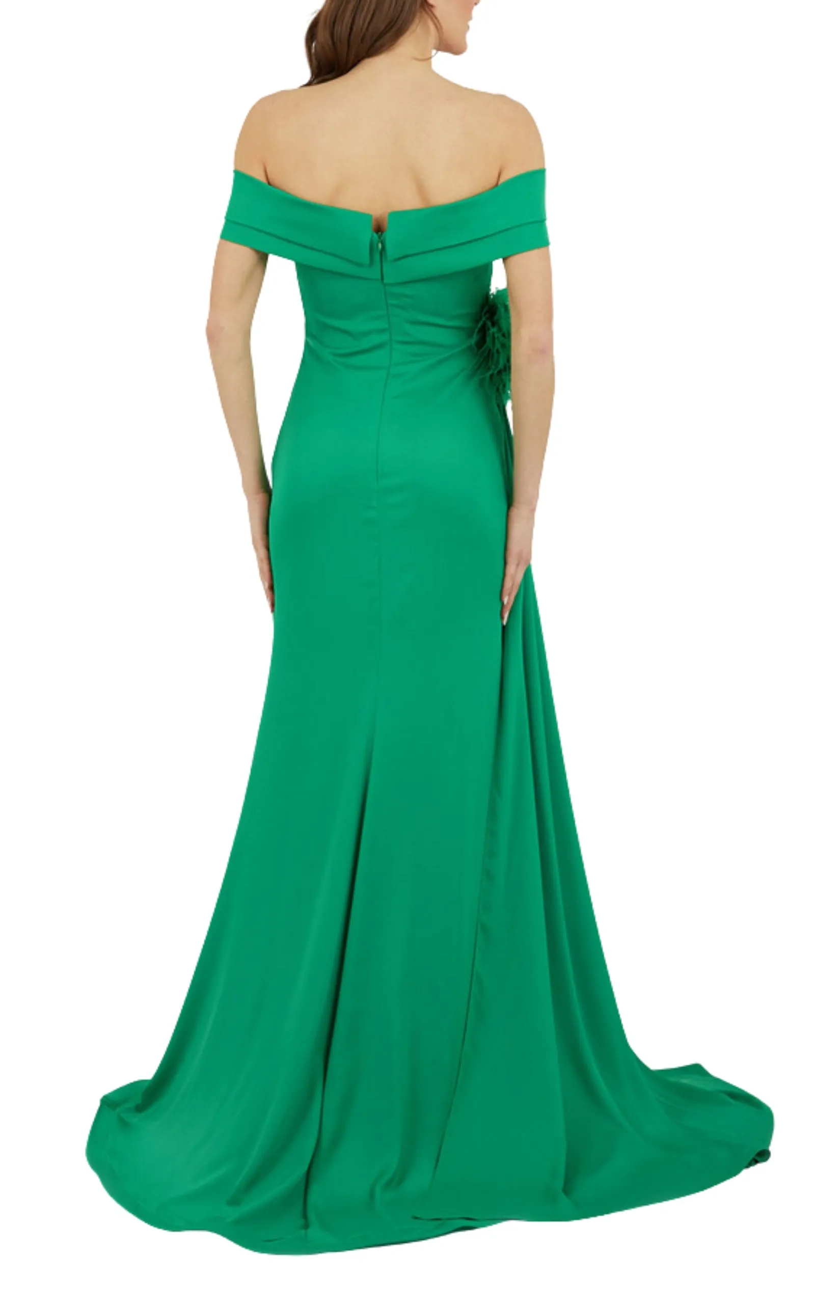 Off Shoulder Boat Neck Green Cocktail Prom Dress sold by Runaway Catalog product image thumbnail 4