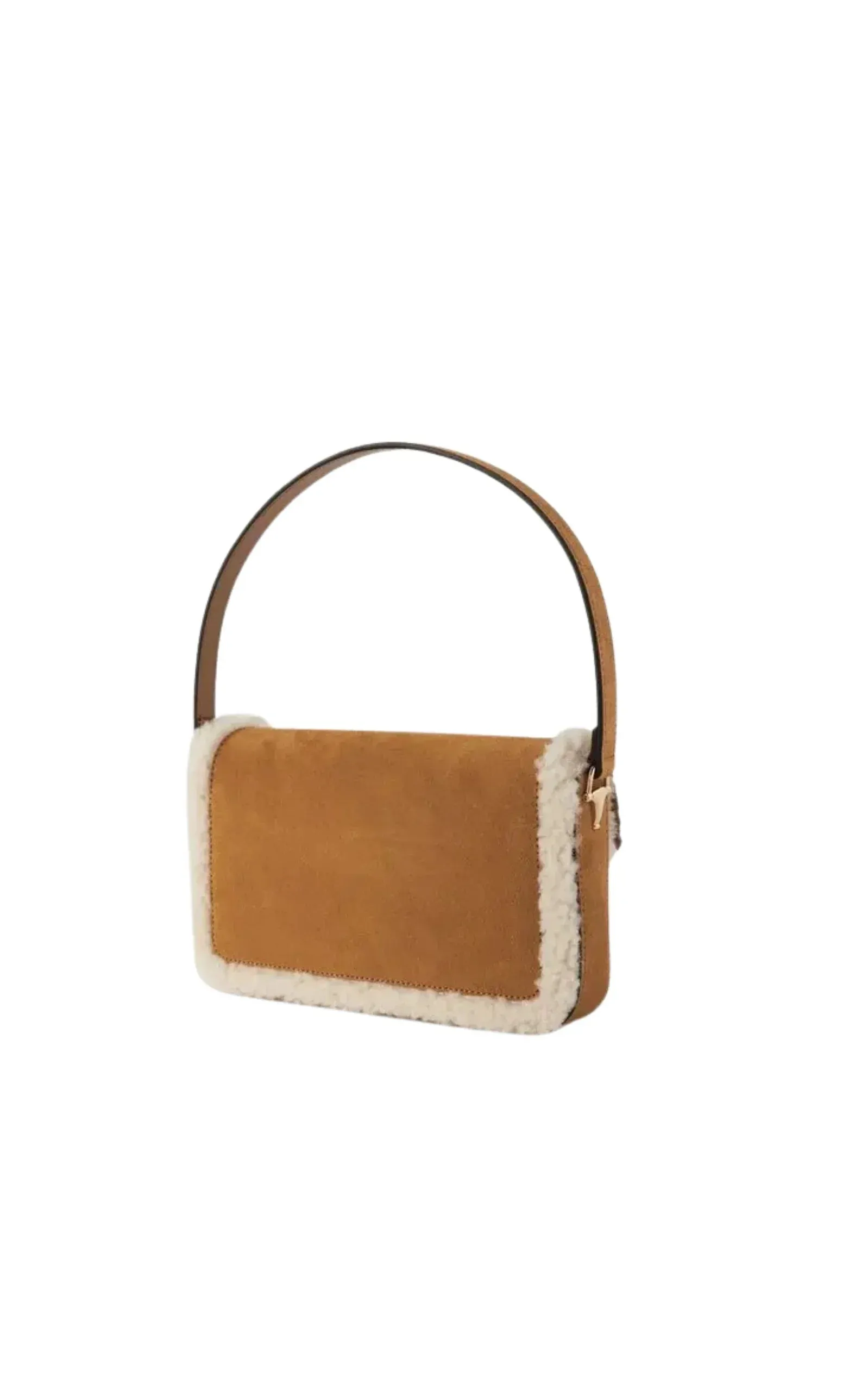 1955 Horsebit Suede Tote Bag with Shearling-Trim sold by Runaway Catalog product image thumbnail 4