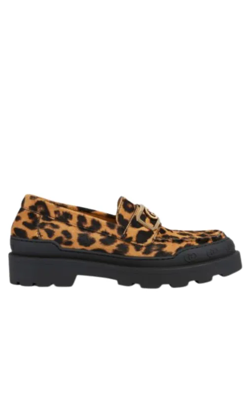 Interlocking G Leopard Print Leather Loafer sold by Runaway Catalog