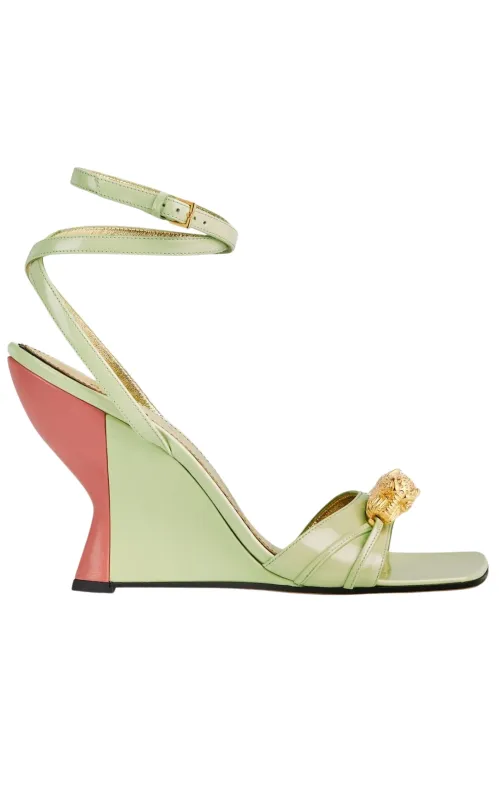 Two-Toned Dora Wedge Sandals sold by Runaway Catalog