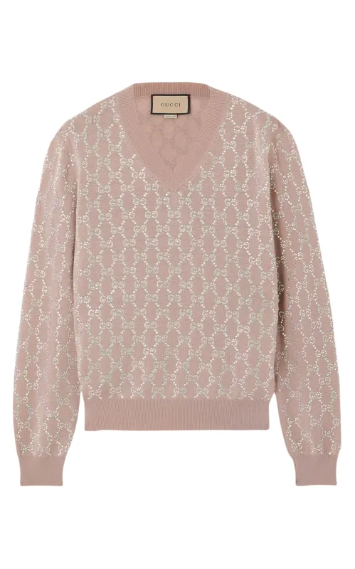 Crystal-embellished Wool Sweater sold by Runaway Catalog