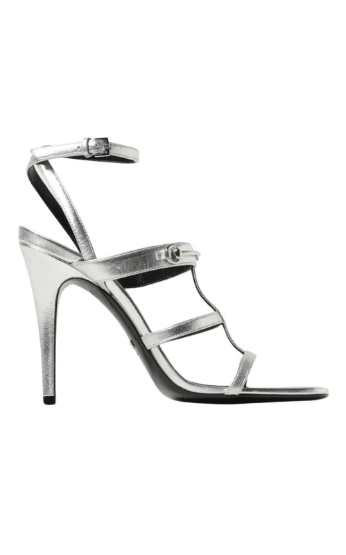 Horsebit Silver Leather Sandals sold by Runaway Catalog
