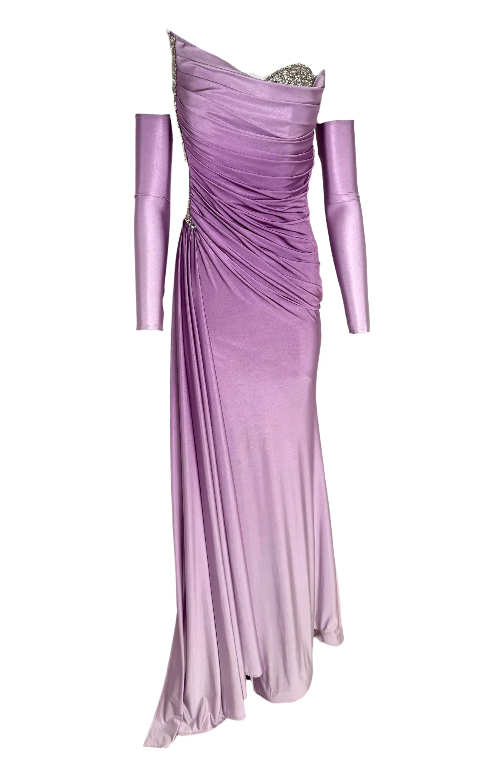 Rhinestone Embellished Purple Ombre Gown sold by Runaway Catalog
