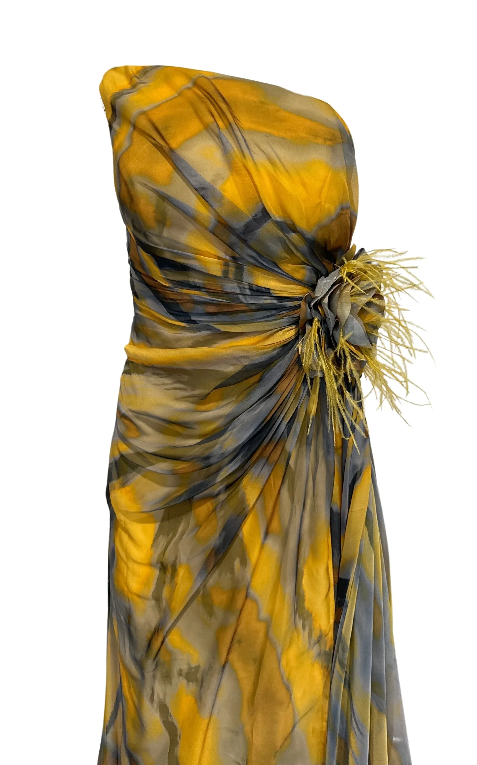 Strapless Yellow Cocktail Dress sold by Runaway Catalog product image thumbnail 3