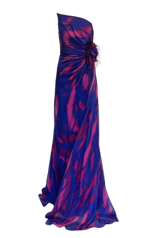 Strapless Purple Cocktail Party Dress made by Runaway Catalog
