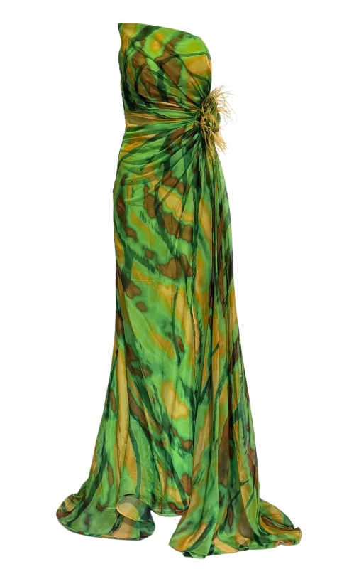 Strapless Green Cocktail Party Dress sold by Runaway Catalog