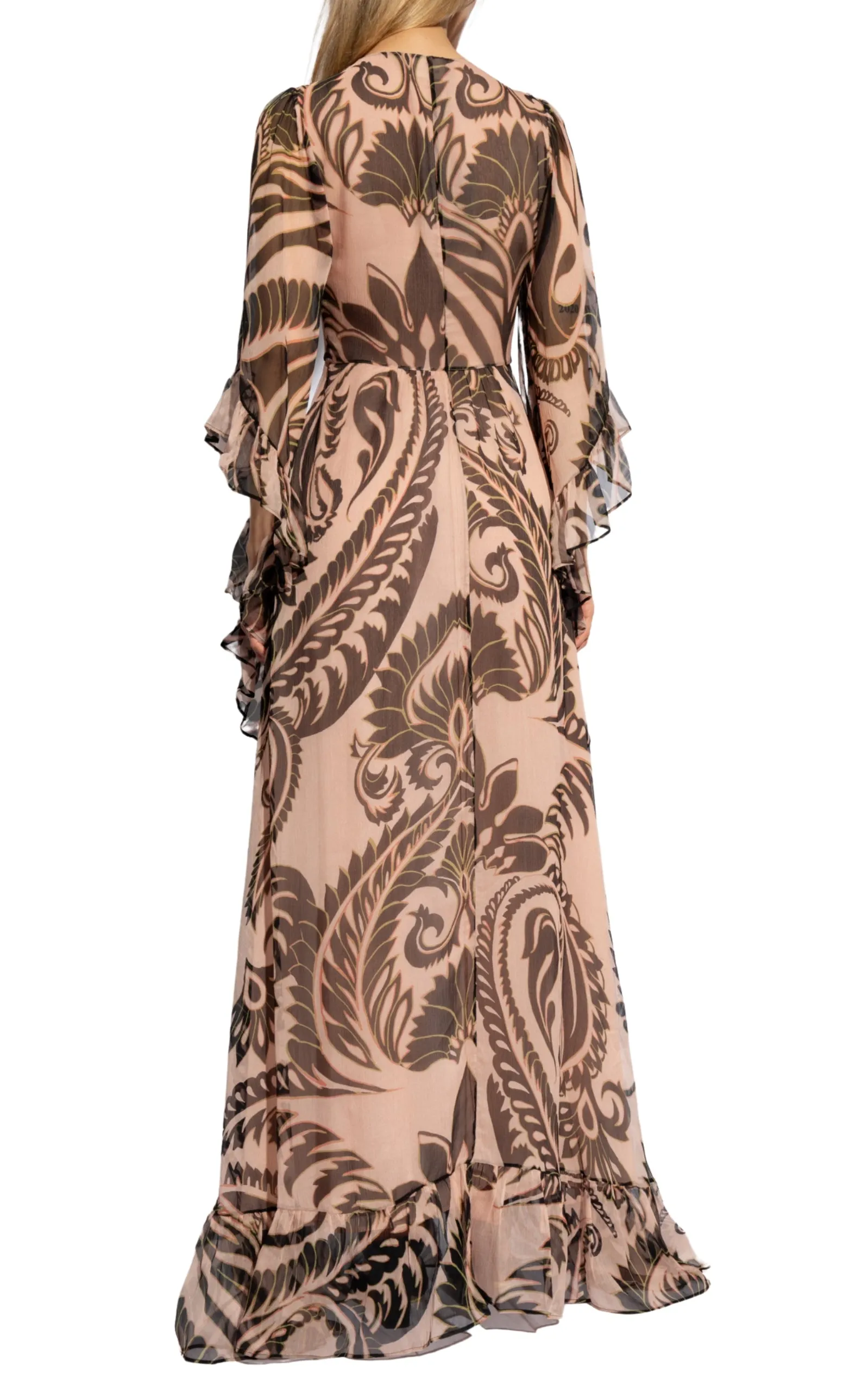 Printed V-neck Silk Dress sold by Runaway Catalog product image thumbnail 4