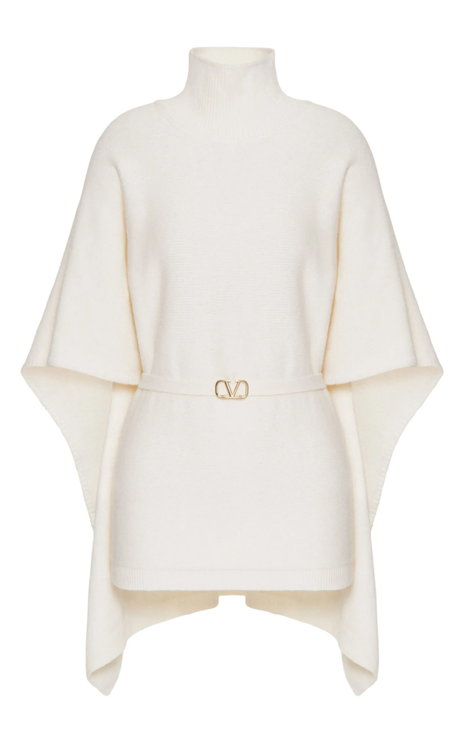 Caped Virgin Wool Turtleneck Sweater sold by Runaway Catalog