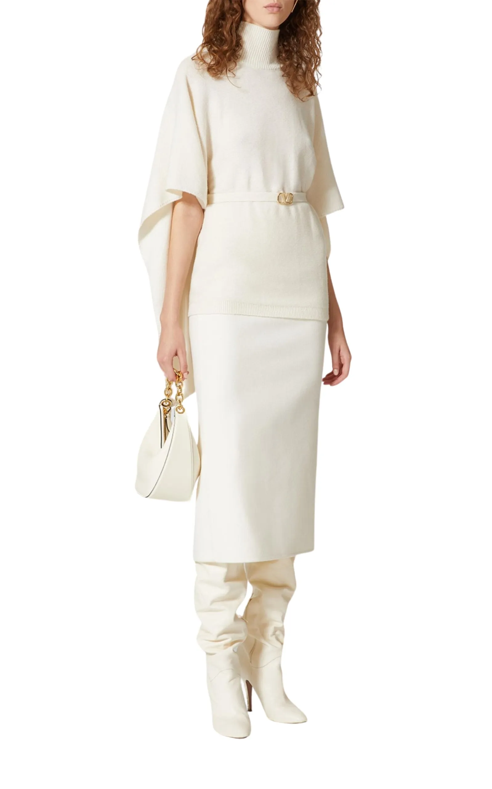 Caped Virgin Wool Turtleneck Sweater sold by Runaway Catalog product image thumbnail 2
