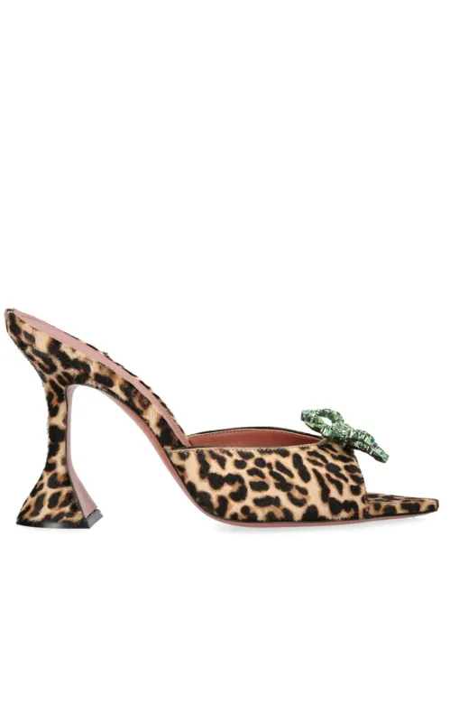 Leopard Print Rosie Mules 95 made by Amina Muaddi