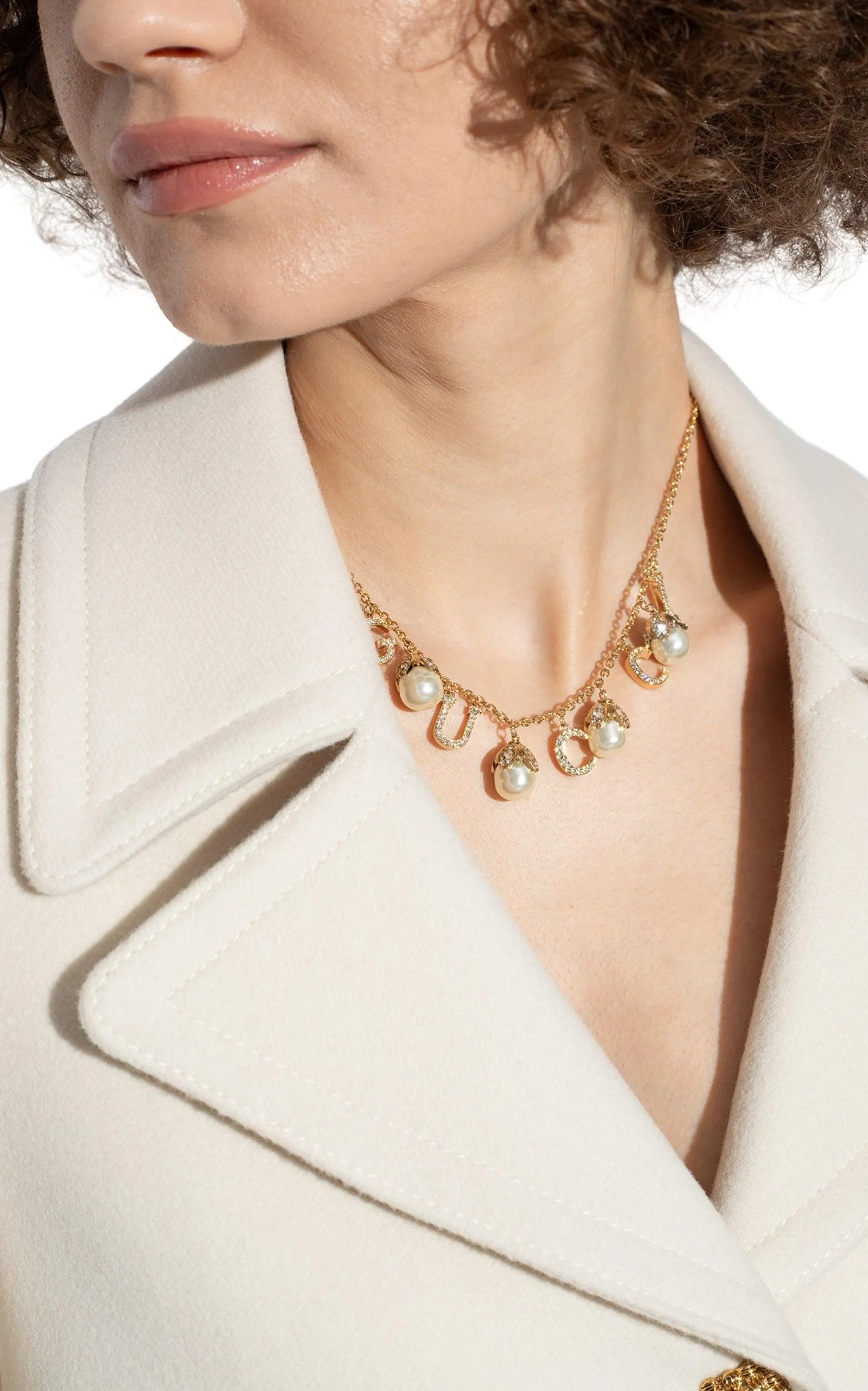 Logo Pearl Embellished Necklace sold by Runaway Catalog product image thumbnail 2