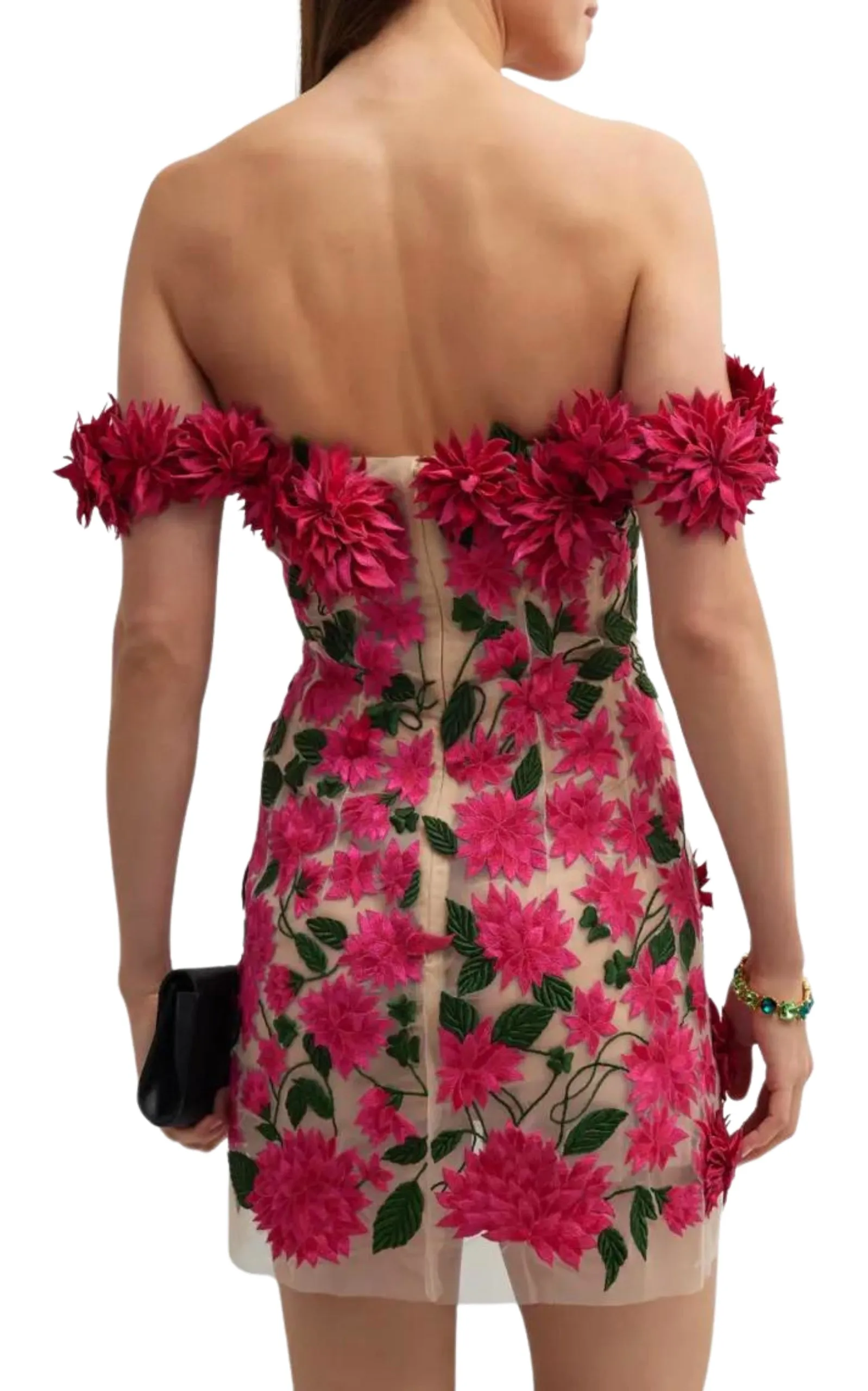 Dahlia Floral-appliqué Mini Dress sold by Runaway Catalog product image thumbnail 4