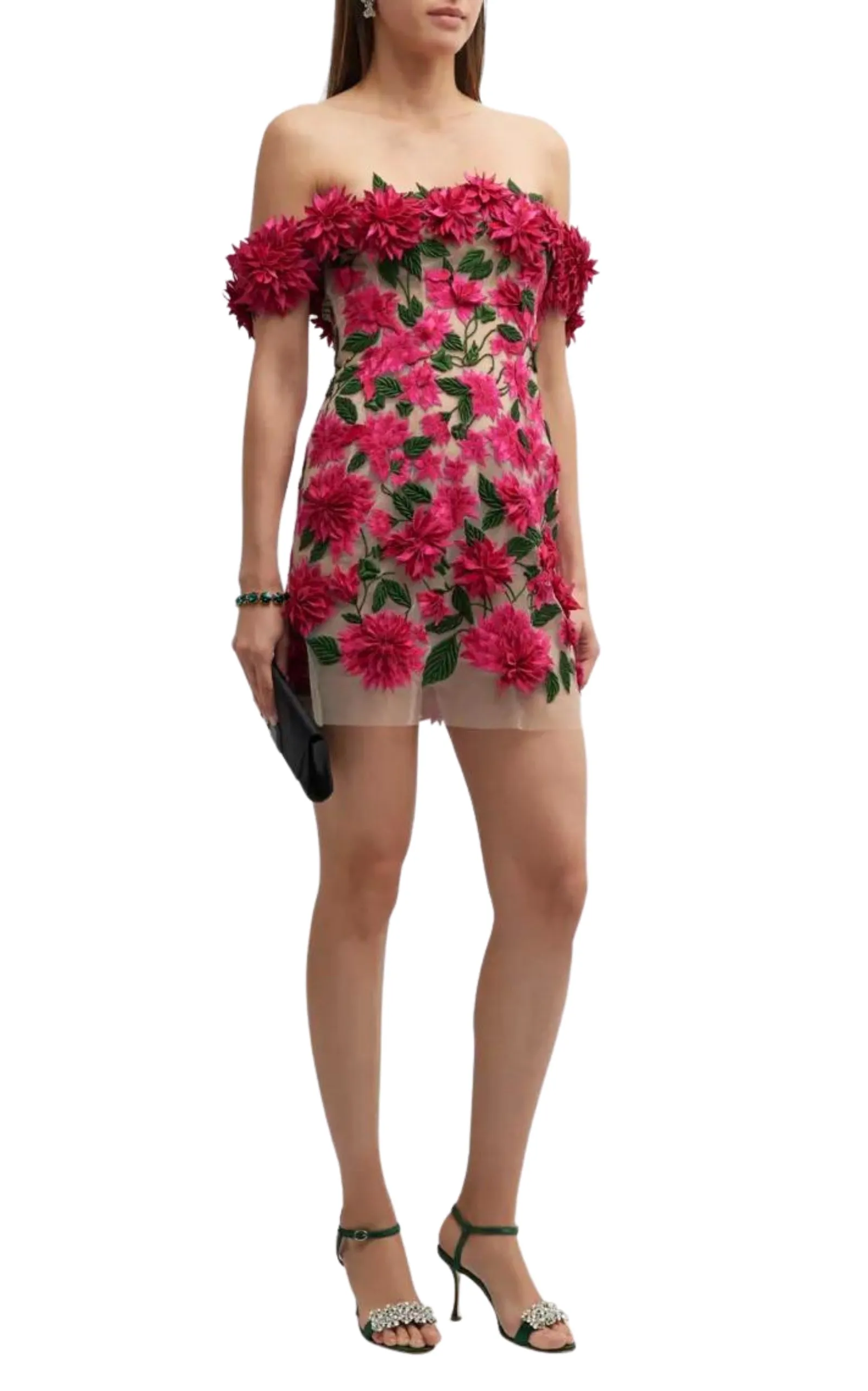 Dahlia Floral-appliqué Mini Dress sold by Runaway Catalog product image thumbnail 2