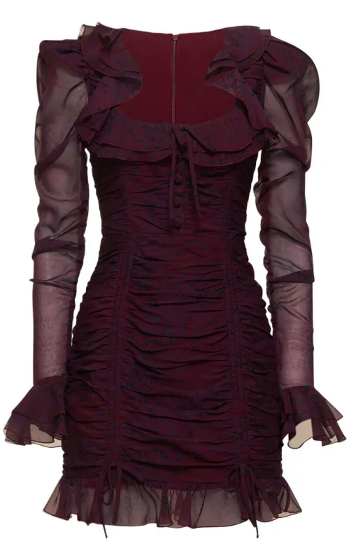 Leopard Print Silk Georgette Mini Dress sold by Runaway Catalog