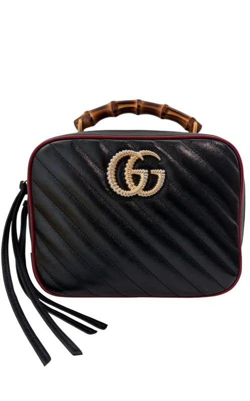 GG Marmont Matelassé Bamboo Handle Shoulder Bag sold by Runaway Catalog