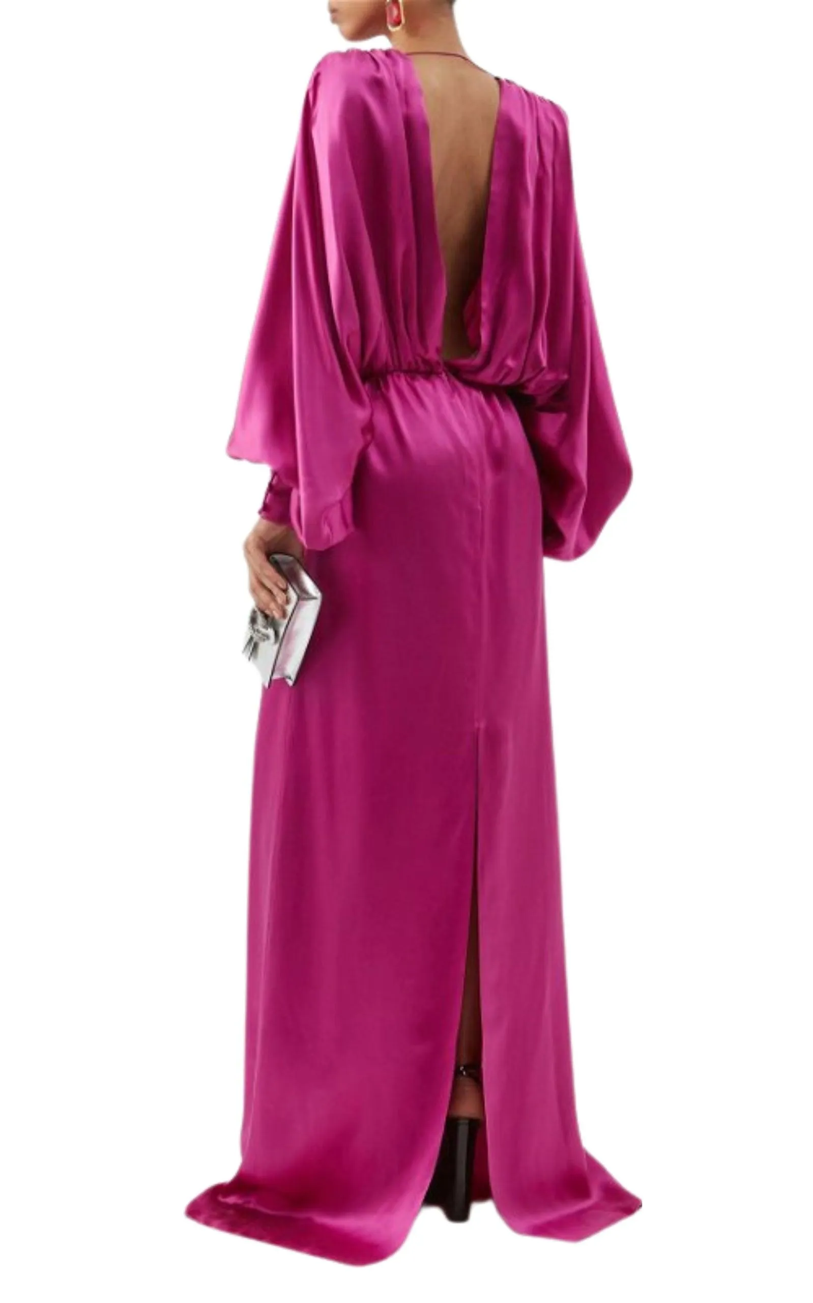 Draped Silk-blend Satin Gown Dress sold by Runaway Catalog product image thumbnail 3