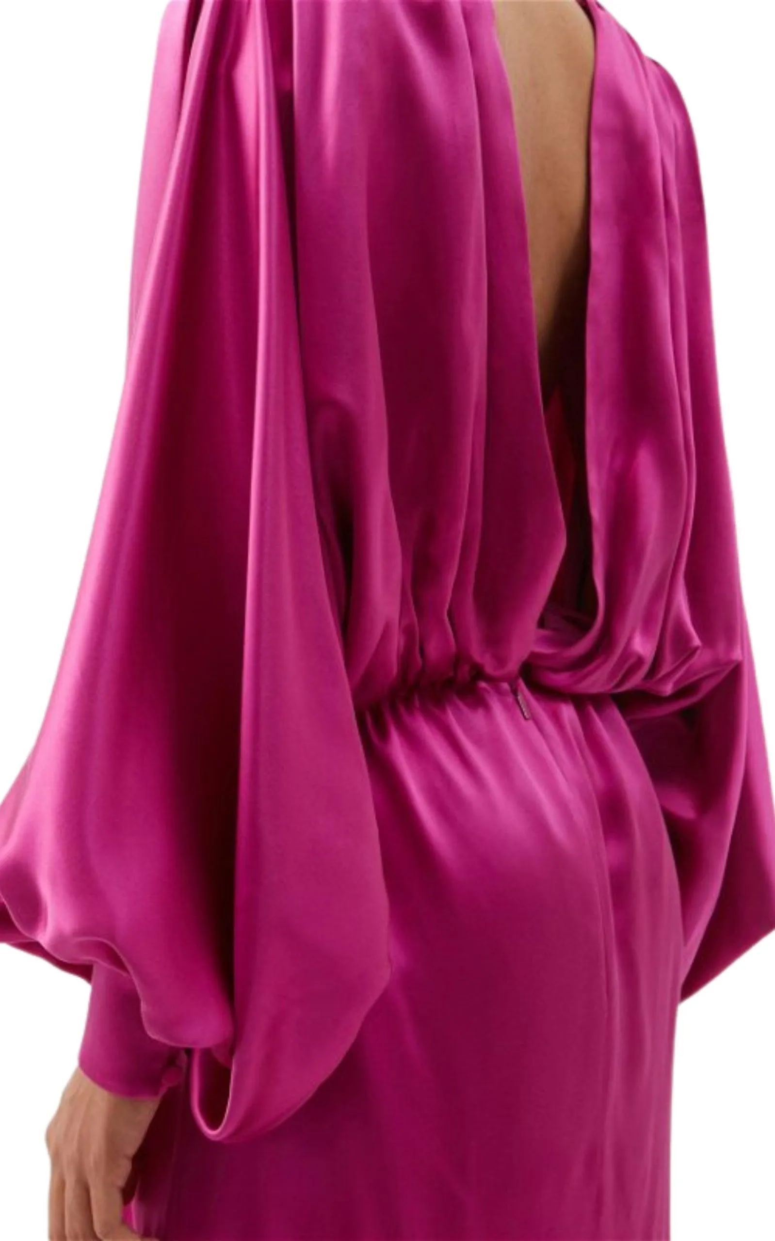Draped Silk-blend Satin Gown Dress sold by Runaway Catalog product image thumbnail 4