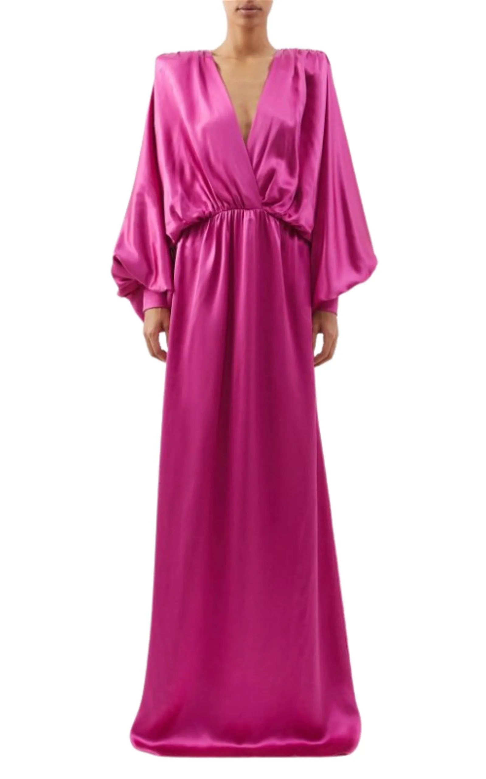 Draped Silk-blend Satin Gown Dress sold by Runaway Catalog product image thumbnail 2
