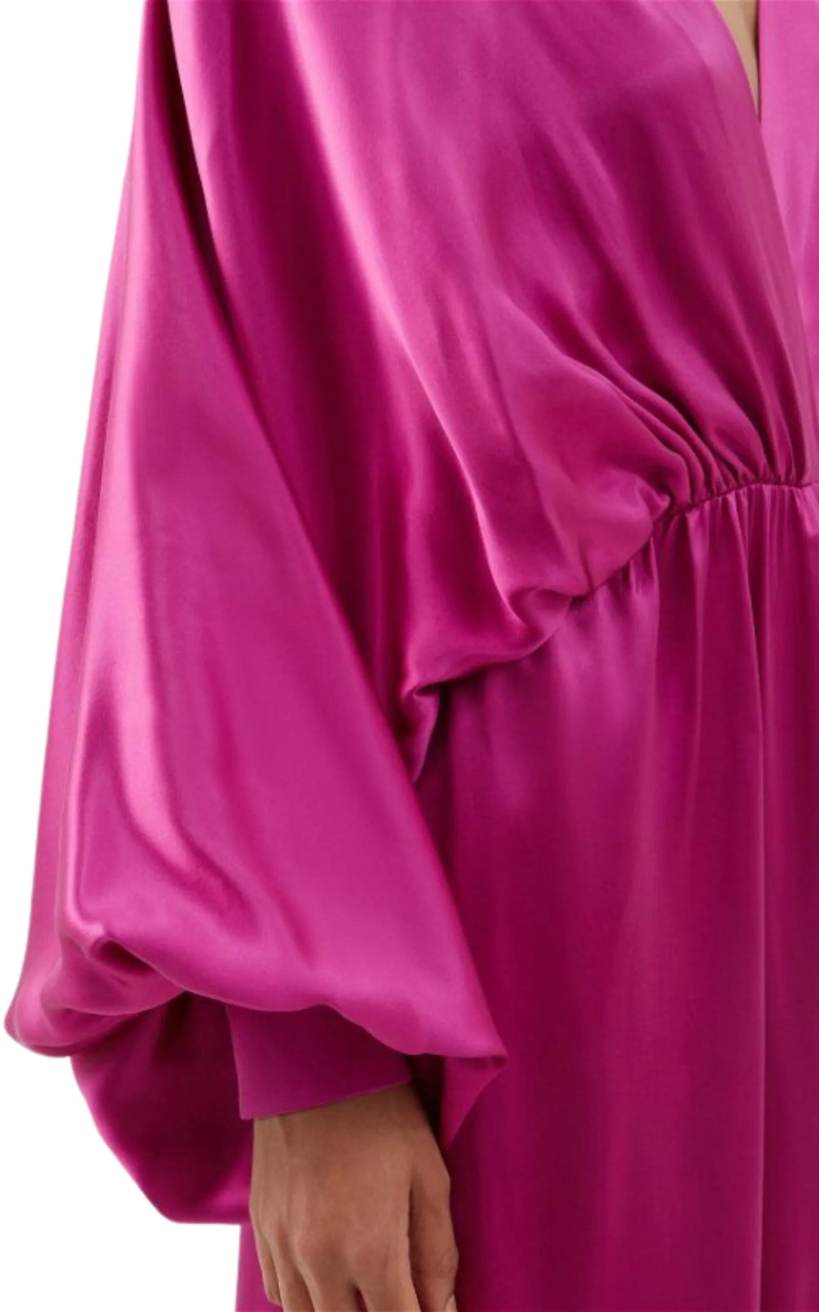 Draped Silk-blend Satin Gown Dress sold by Runaway Catalog product image thumbnail 5