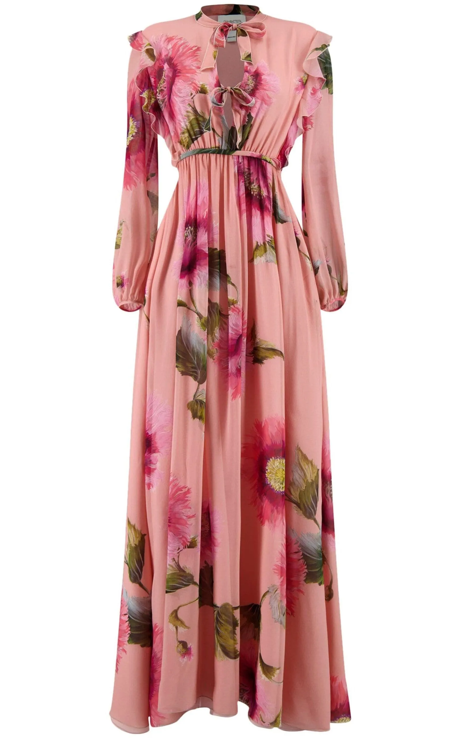 Botanic Blow Up-print Silk Georgette Gown sold by Runaway Catalog