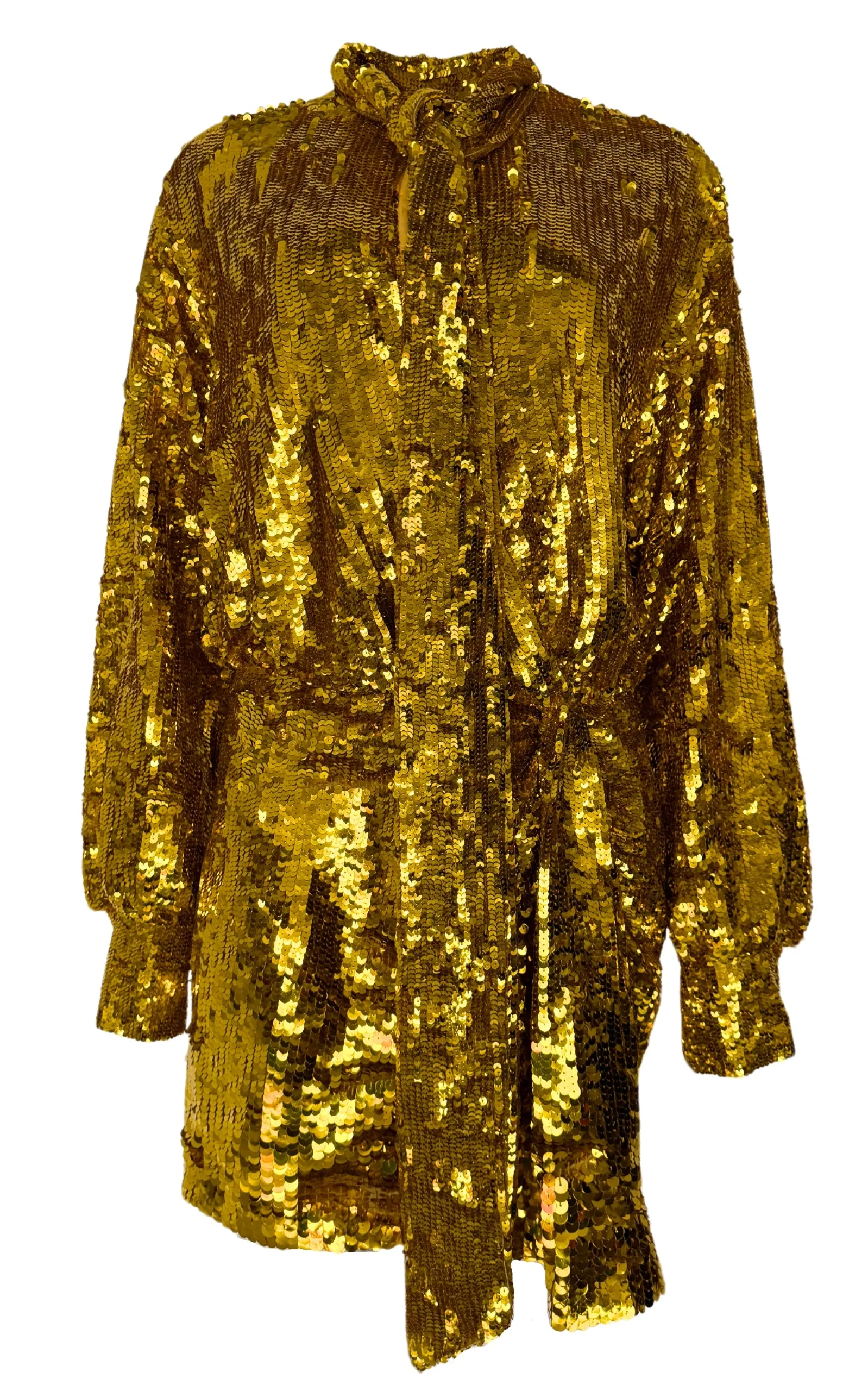 Sequin Tulle Mini Dress In Gold sold by Runaway Catalog product image thumbnail 2
